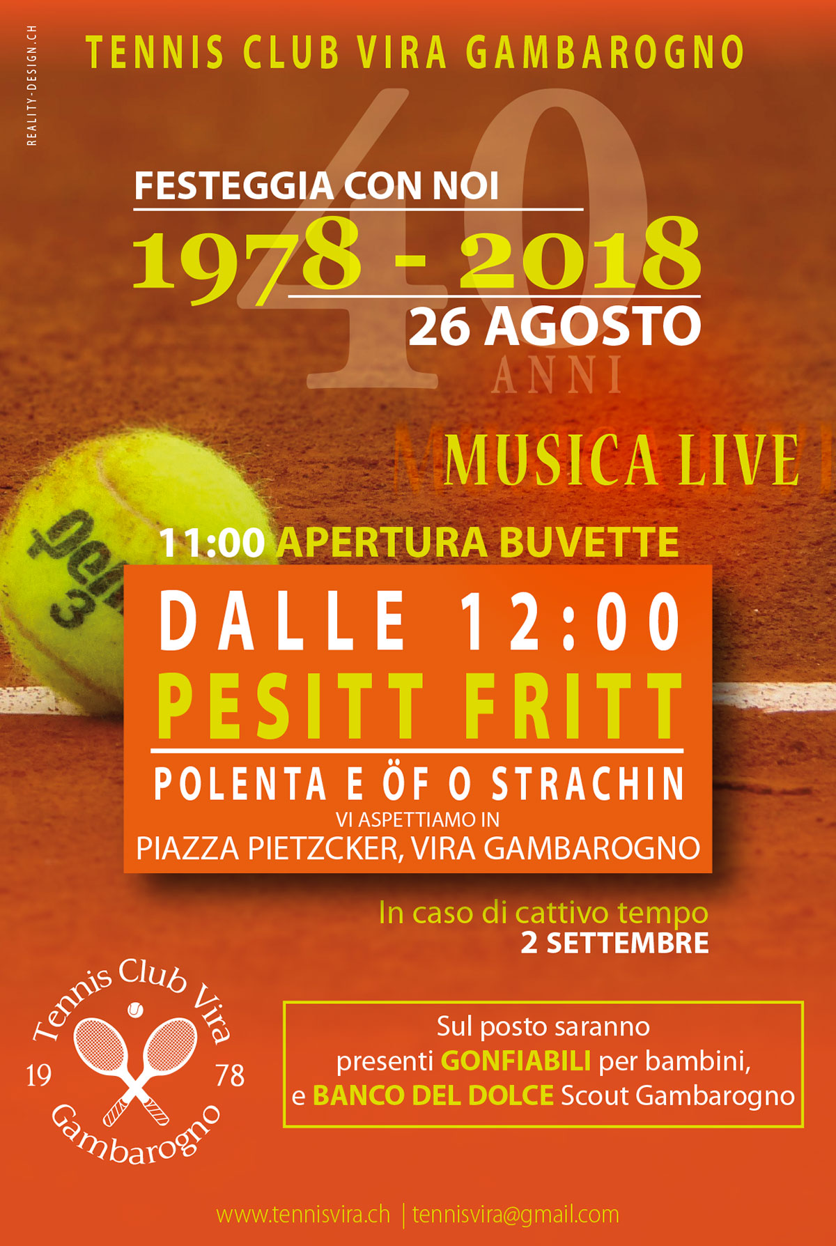 Flyer TENNIS CLUB VIRA GAMBAROGNO